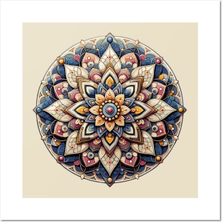 Abstract Geometric Color Mandala 6 Posters and Art